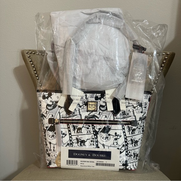 NWT DISNEY STEAMBOAT WILLIE TOTE BY DOONEY & BOURKE - Picture 4 of 5